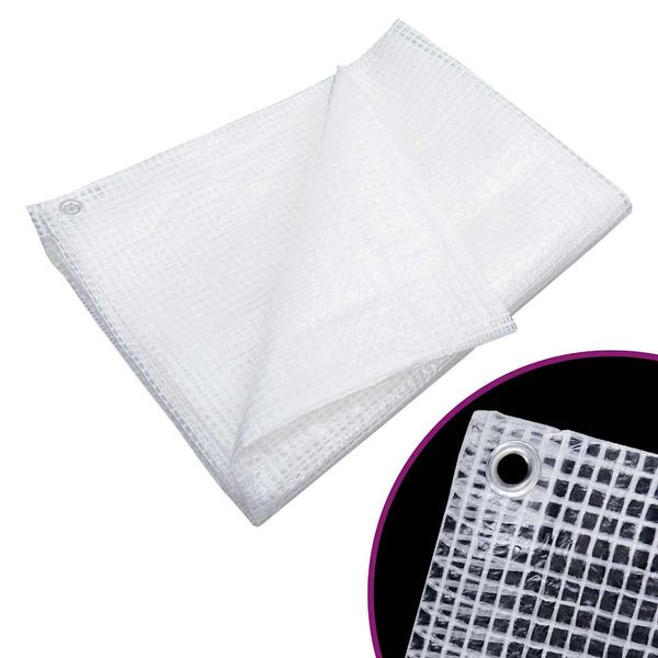 vidaXL Celta Leno 140 g/m² 6x8 m biela