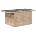 vidaXL Súprava záhradných pohoviek 6 ks Béžová
