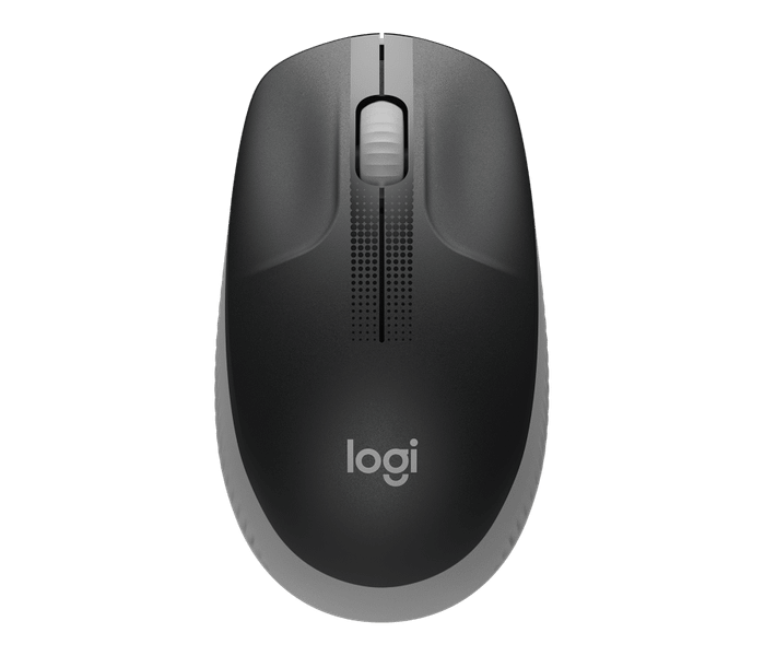 Logitech M190/Kancelárska/Optická/1 000 DPI/Bezdrôtová USB/Šedá