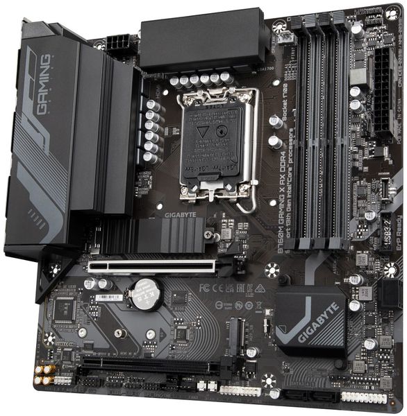 GIGABYTE B760M GAMING X AX DDR4/LGA 1700/mATX Základní deska, Intel B760, LGA1700, 4x DDR4 DIMM (max. 128GB), 2x M.2, Wi-Fi, DisplayPort, HDMI, mATX