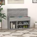vidaXL Lavica na topánky sivá sonoma 80x30x45 cm spracované drevo