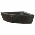 vidaXL Umývadlo Sivá (38-45) x (38-45) x 12 cm Riečna skala