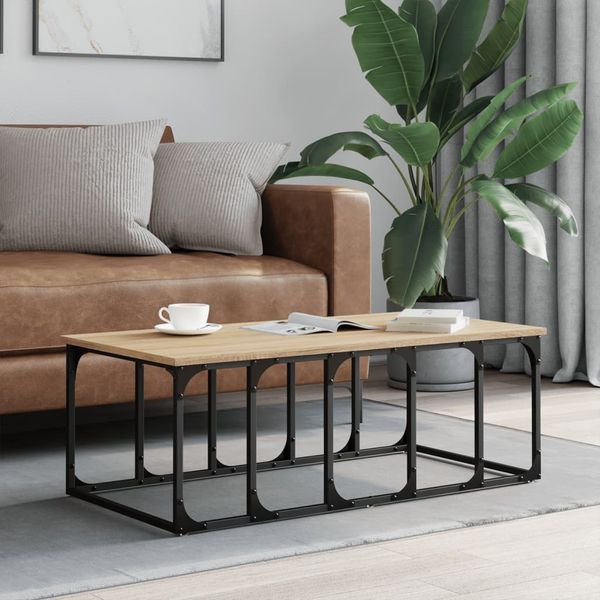vidaXL Konferenčný stolík dub sonoma 100x50x35,5 cm kompozitné drevo
