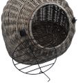 vidaXL Prepravka pre mačku sivá 50x42x40 cm prírodná vŕba