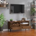 vidaXL TV skrinka hnedý dub 100x34,5x44,5 cm kompozitné drevo