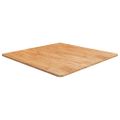 vidaXL Štvorcová stolová doska bledohnedá 80x80x1,5cm lakovaný dub