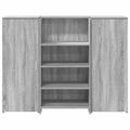 vidaXL Recepčný stôl sivý dub sonoma 135x50x103,5 cm kompozitné drevo
