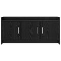 vidaXL TV skrinka 102 x 33 x 47 cm Čierny dub Kompozitné drevo