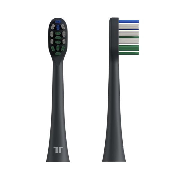 TESLA Toothbrush TS400 Brush Heads Black - 4x náhradná hlavica pre sonickú zubnú kefku