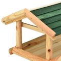 vidaXL Krmítko pre vtákov so stojanom 37x28x100 cm jedľové drevo