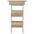 vidaXL Nástenný barový stôl sonoma 102x45x103,5 cm spracované drevo