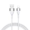 Kábel BWOO USB - Lightning 1m 3A Minimalistický Silikón Biely X280L