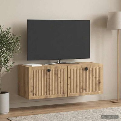 vidaXL Nástenná TV skrinka 78,5 x 31 x 30 cm Dub artisan