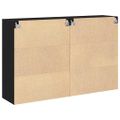 vidaXL Nástenné skrinky 2 ks Čierny dub 69,5 x 34 x 90 cm