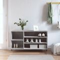 vidaXL Botník betónovo sivý 102x36x60 cm spracované drevo