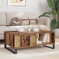 vidaXL Konferenčný stolík Staré drevo 90 x 60 x 35 cm Kompozitné drevo