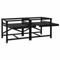 vidaXL Pedestal na práčku 2 pcs Čierny 120 x 56 x 52 cm Oceľ