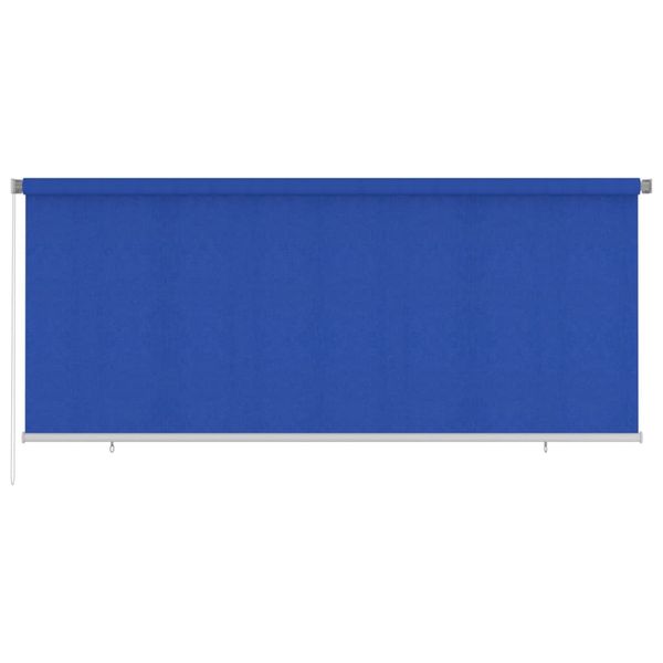 vidaXL Vonkajšia zatemňovacia roleta 350x140 cm modrá HDPE