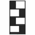 vidaXL Zostava TV skriniek 60 x 24 x 125,5 cm Čierna Kompozitné drevo