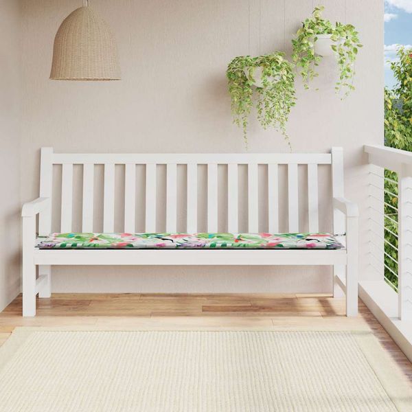 vidaXL Podložka na záhradnú lavičku farebná 200x50x4 cm látka