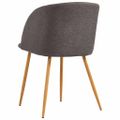 vidaXL 5-dielna jedálenská súprava látková sivohnedá