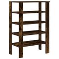 vidaXL Regál na topánky dymový dub 61x32x87,5 cm spracované drevo