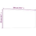 vidaXL Nástenná magnetická tabuľa biela 100x50 cm tvrdené sklo