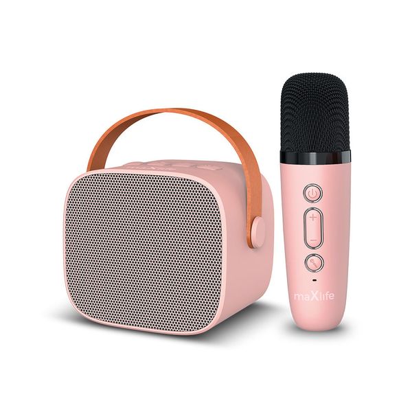 Maxlife MXKS-100 pink Bluetooth karaoke reproduktor, ružová (OEM0200496)