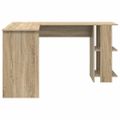 vidaXL Rohový stôl Sonoma dub Kompozitné drevo 140 x 113,5 x 75 cm