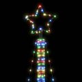 vidaXL LED vianočný stromček 525 LED farebné 302 cm