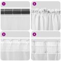 vidaXL voálové závesy s vreckami na tyče, 2 ks, tyrksyové