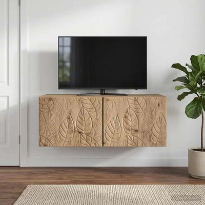 vidaXL Nástenná TV skrinka 59,5 x 31 cm Dub artisan Kompozitné drevo