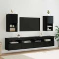 vidaXL Nástenný TV kabinet 30,5 x 30 x 60 cm Čierny dub