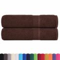 vidaXL Utierky na ruky FROGN 2 ks hnedé 50x100 cm 360 g/m²