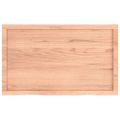 vidaXL Stolová doska bledohnedá 100x60x(2-6) cm ošetrený masívny dub