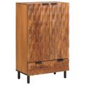 vidaXL Highboard so zásuvkou Drevité hnedé dokončenie 60 x 33 x 100 cm