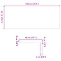 vidaXL Okenný parapet 2 ks svetlohnedá 100x40x2 cm dubový masív