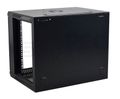 RACK skriňa závesná NEKU 19" 9U 600mm, dvere sklo, na samozostavenie, čierna RACK skríň závesná NEKU 19" 9U 600mm, dvere sklo, k samosestaveniu, čierna