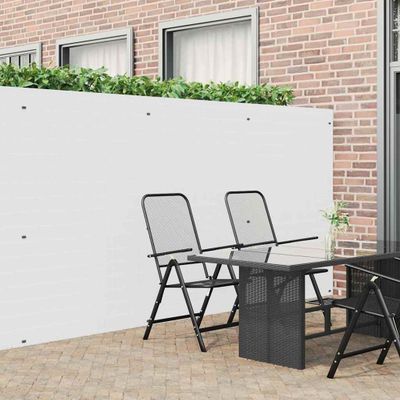 vidaXL Záhradný plot obojstranný biely 1,8x5 m PVC