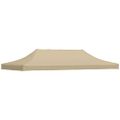 vidaXL Strecha na párty stan 6x3 m, béžová 270 g/m²