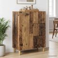 vidaXL Servírovacia skriňa so zásuvkou Staré drevo 66 x 34,5 x 90 cm