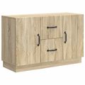 vidaXL Servírovacia skriňa so zásuvkou Dub sonoma 89 x 34,5 x 57 cm