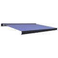 vidaXL Kazetová markíza s motorom 400x300 cm modrá a biela