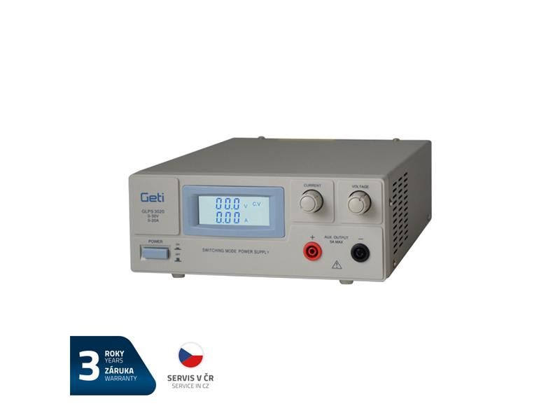 Zdroj laboratórny GETI GLPS 3020  0-30V/ 0-20A