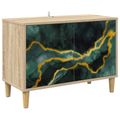 vidaXL TV skrinka WIJHE 69 x 33 x 50 cm Sonoma Kompozitné drevo