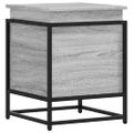 vidaXL Úložný box s vekom sivá sonoma 40x40x51,5 cm kompozitné drevo