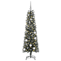 vidaXL Umelý vianočný stromček Zelená 150 cm PVC, plast a oceľ