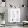 vidaXL Nástenná skrinka biela 69,5x34x90 cm kompozitné drevo