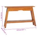 vidaXL Konzolový stolík 110x30x75 cm masívny mahagón