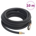 vidaXL Hybridná vzduchová hadica, čierna 0,6" 10 m, guma a PVC